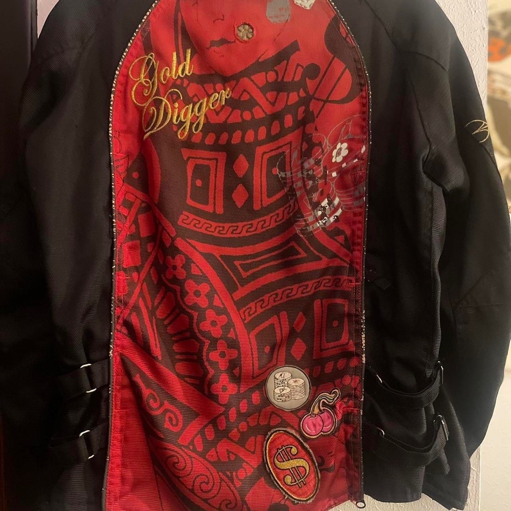 VINTAGE JOE ROCKET RED/BLACK MOTOR CYCLE JACKET